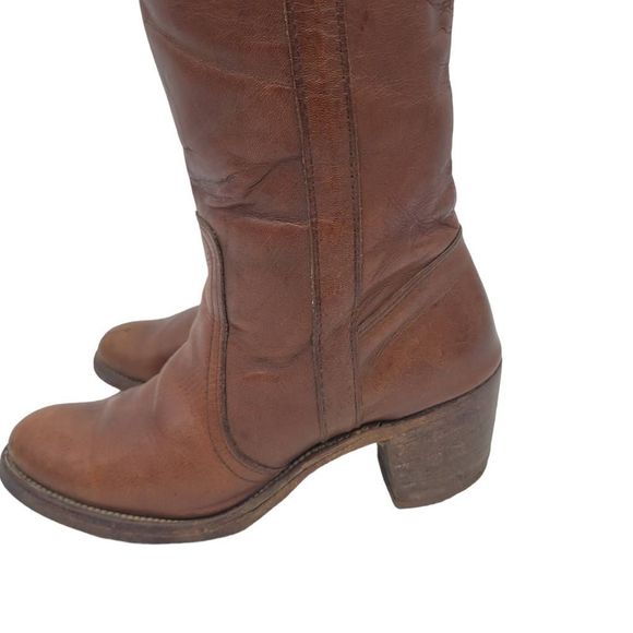 Vintage 1970s Frye Jane Cuff Boots - Picture 4 of 16